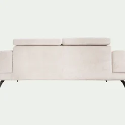 Canapé 3 Places|Canapé Droit*alinea Canapé 3 places avance recule en tissu doux - Beige