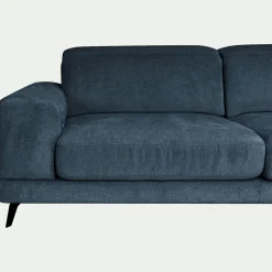 Canapé 4 Places*alinea Canapé 4 places avance recule en tissu doux - Bleu