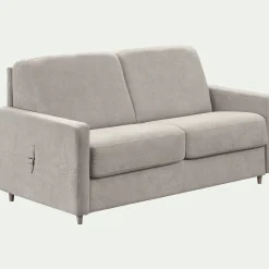 Canapé En Tissu|Canapé 4 Places*alinea Canapé 4 places convertible en tissu Sogno densité 35kg/m3 - roucas Beige