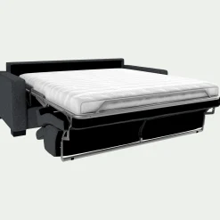 Canapé 3 Places|Canapé Convertible*alinea Canapé 3 places convertible avec matelas Bultex en pop avec accoudoirs 15cm - anthracite Gris