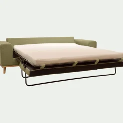 Canapé 4 Places*alinea Canapé 4 places conible en tissu Cosmo - kaki Vert