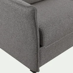 Canapé 4 Places*alinea Canapé 4 places convertible en tissu Stella avec matelas densité 25kg/m3 - Gris anthracite