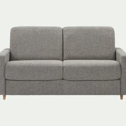 Canapé 3 Places*alinea Canapé 3 places convertible en tissu matelas densité 25kg/m3 - Gris
