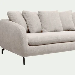 Canapé 3 Places*alinea Canapé 3 places convertible en tissu tramé - roucas Beige