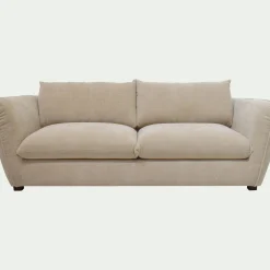 Canapé En Tissu|Canapé 4 Places*alinea Canapé 4 places convertible en tissu Nature - Beige