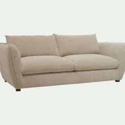 Canapé En Tissu|Canapé 4 Places*alinea Canapé 4 places convertible en tissu Nature - Beige