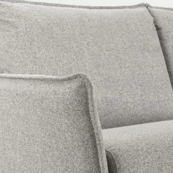 Canapé En Tissu|Canapé 4 Places*alinea Canapé 4 places convertible en tissu Stella avec matelas densité 25kg/m3 - borie Gris