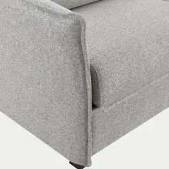 Canapé En Tissu|Canapé 4 Places*alinea Canapé 4 places convertible en tissu Stella avec matelas densité 25kg/m3 - borie Gris