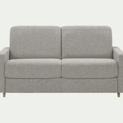 Canapé En Tissu|Canapé 3 Places*alinea Canapé 3 places convertible en tissu matelas densité 25kg/m3 - borie Gris