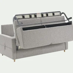 Canapé En Tissu|Canapé 3 Places*alinea Canapé 3 places convertible en tissu matelas densité 25kg/m3 - borie Gris