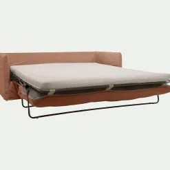 Canapé 4 Places*alinea Canapé 4 places convertible en tissu wind - terracotta Marron