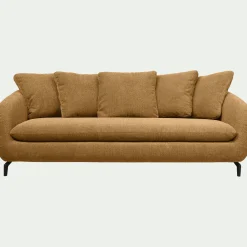 Canapé 4 Places*alinea Canapé 4 places convertible en tissu tramé - bronze Marron