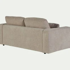 Canapé En Velours|Canapé 3 Places*alinea Canapé 3 places convertible en tissu chenille benjo - roucas Beige