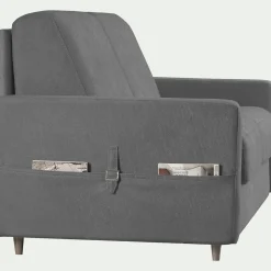 Canapé 4 Places*alinea Canapé 4 places convertible en tissu Stella densité 25kg/m3 - Gris restanque