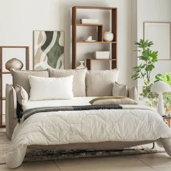 Canapé En Tissu|Canapé 3 Places*alinea Canapé 3 places convertible en tissu wind - alpilles Beige