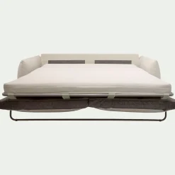 Canapé 4 Places*alinea Canapé 4 places convertible en tissu Raven - écru Blanc