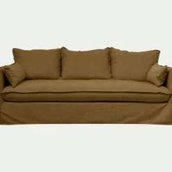 Canapé En Tissu|Canapé 4 Places*alinea Canapé 4 places convertible en tissu wind - bronze Marron