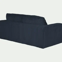 Canapé En Velours|Canapé Convertible*alinea Canapé 3 places convertible en velours côtelé bita - calabrun Bleu