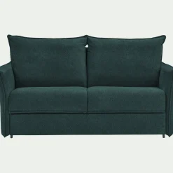 Canapé En Tissu|Canapé 3 Places*alinea Canapé 3 places convertible en tissu avec matelas densité 35kg/m3 - Bleu