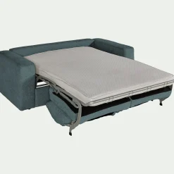 Canapé En Velours|Canapé 3 Places*alinea Canapé 3 places convertible en tissu chenille benjo - calaluna Bleu