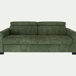 Canapé En Tissu|Canapé Convertible*alinea Canapé 3 places conible en tissu genesis avec accoudoirs 15cm - cèdre Vert