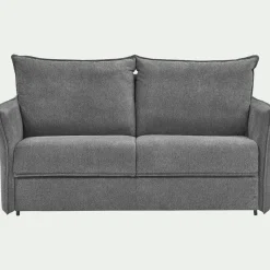 Canapé 4 Places|Canapé Convertible*alinea Canapé 4 places convertible en tissu avec matelas densité 35kg/m3 - restanque Gris