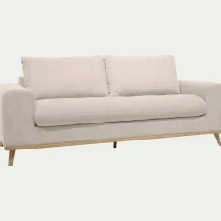 Canapé 3 Places*alinea Canapé 3 places convertible en tissu Storm - roucas Beige