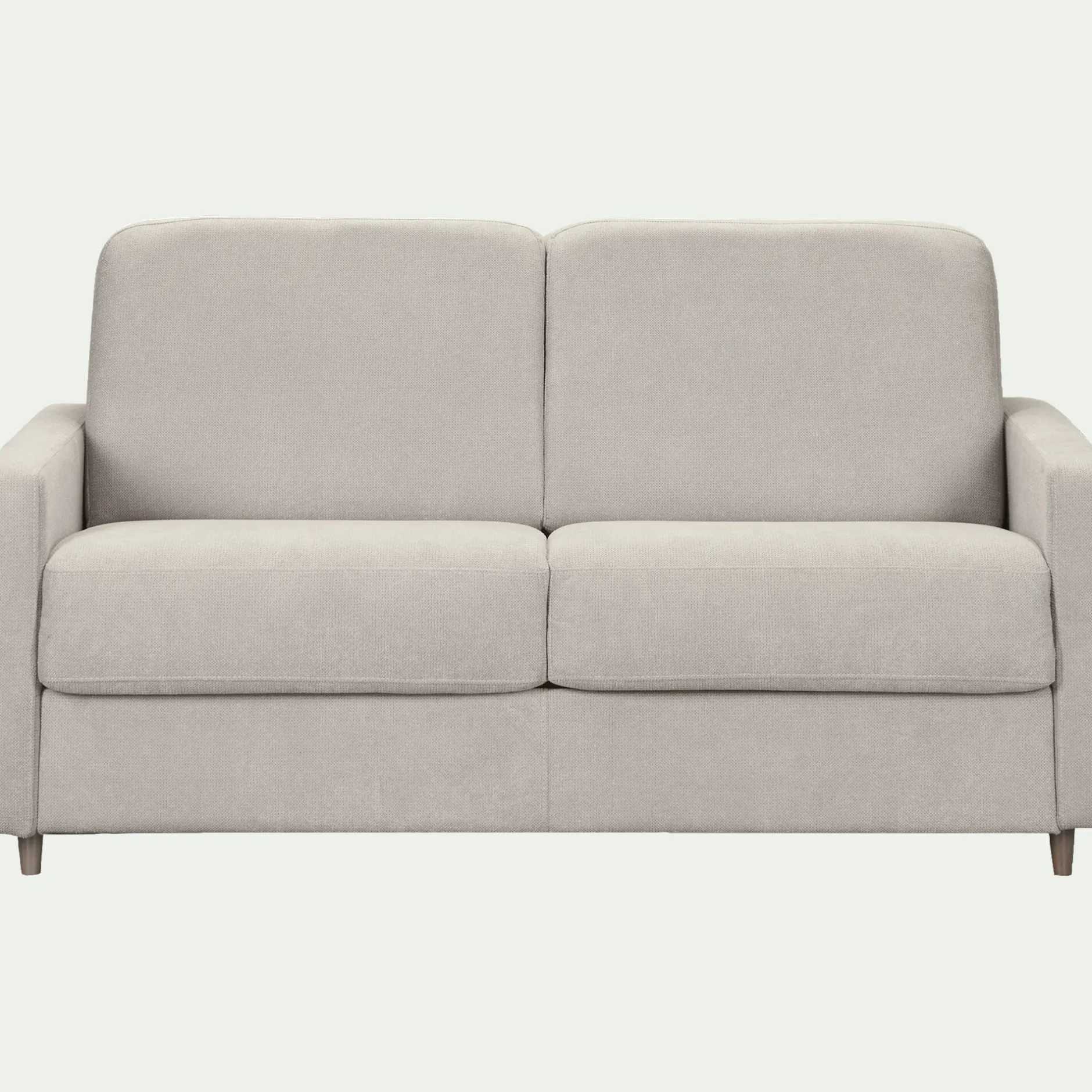 Canapé 3 Places*alinea Canapé 3 places convertible en tissu Sogno densité 35kg/m3 - Beige roucas