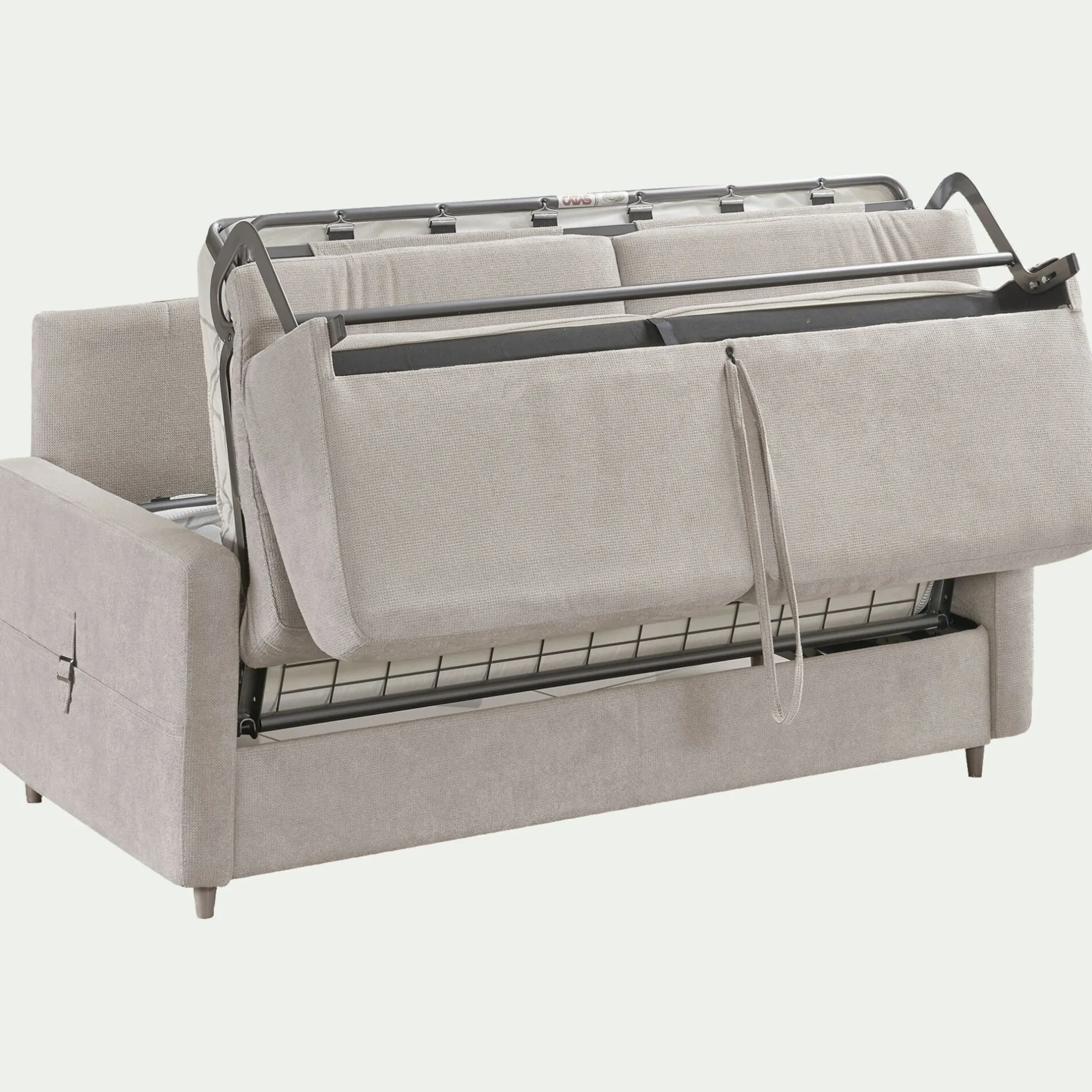 Canapé 3 Places*alinea Canapé 3 places convertible en tissu Sogno densité 35kg/m3 - Beige roucas
