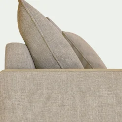 Canapé En Lin|Canapé 3 Places*alinea Canapé 3 places convertible en tissu - s alpilles Beige