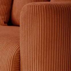 Canapé En Velours|Canapé 4 Places*alinea Canapé 4 places convertible en velours côtelé - brun rustrel Marron
