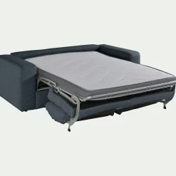 Canapé En Tissu|Canapé 3 Places*alinea Canapé 3 places convertible bouclette dasco - Bleu