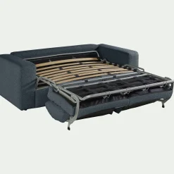 Canapé En Tissu|Canapé 3 Places*alinea Canapé 3 places convertible bouclette dasco - Bleu