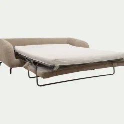 Canapé 4 Places*alinea Canapé 4 places convertible en tissu doux tramé - Beige