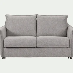 Canapé 4 Places*alinea Canapé 4 places convertible en tissu Sogno avec matelas densité 35kg/m3 - moyen Gris
