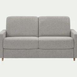 Canapé En Tissu|Canapé 4 Places*alinea Canapé 4 places convertible en tissu matelas densité 35kg/m3 - borie Gris
