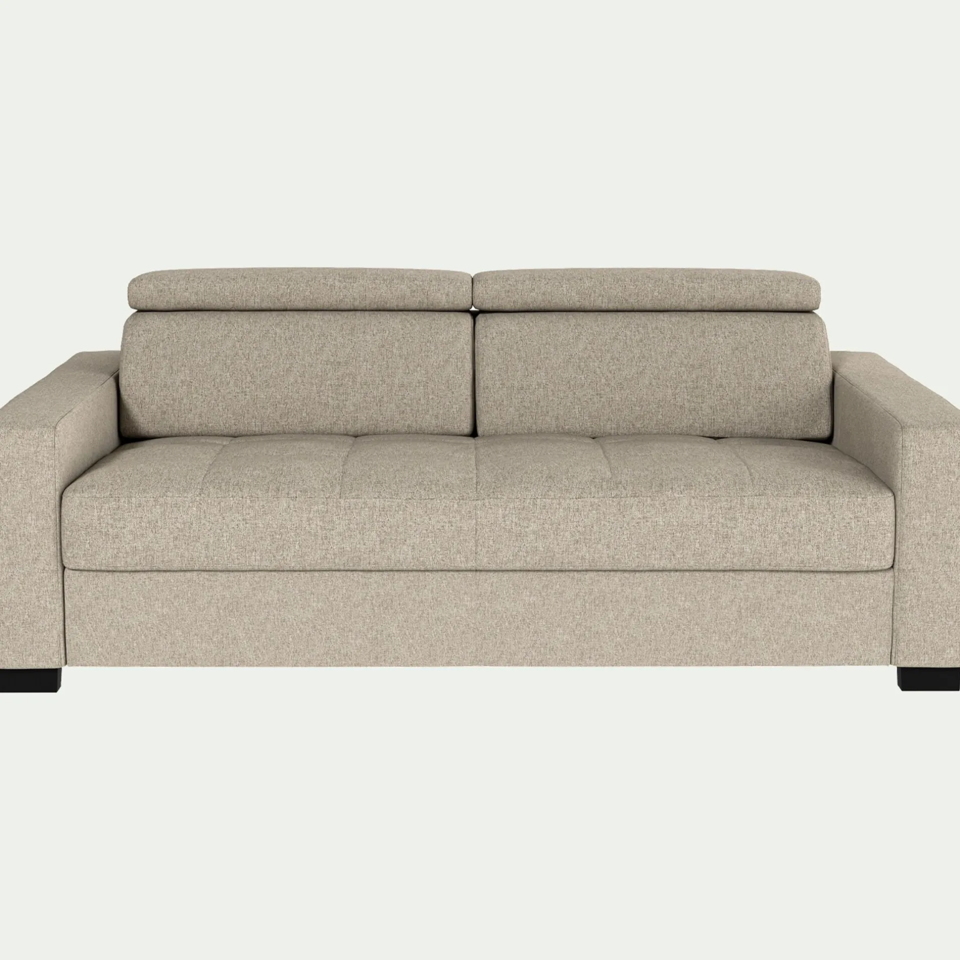 Canapé 3 Places|Canapé Convertible*alinea Canapé 3 places convertible en pop avec accoudoirs 20cm - Beige