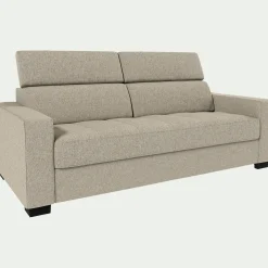 Canapé 3 Places|Canapé Convertible*alinea Canapé 3 places convertible en pop avec accoudoirs 20cm - Beige