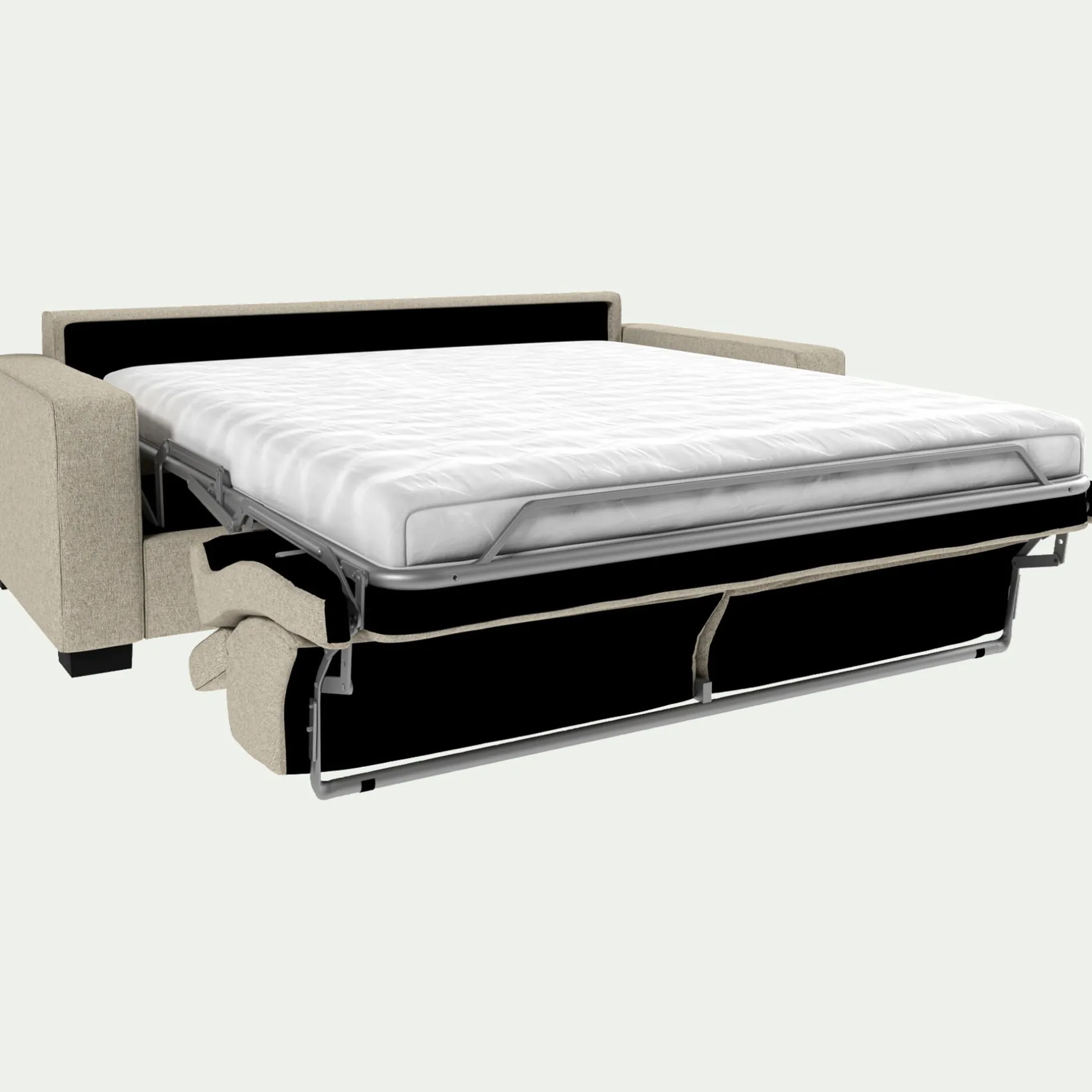 Canapé 3 Places|Canapé Convertible*alinea Canapé 3 places convertible en pop avec accoudoirs 20cm - Beige