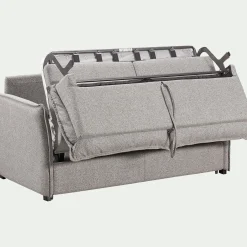 Canapé 4 Places*alinea Canapé 4 places convertible en tissu Stella avec matelas densité 25kg/m3 - moyen Gris