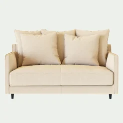 Canapé 2 Places|Petit Canapé*alinea Canapé 2 places convertible en tissu - roucas Beige