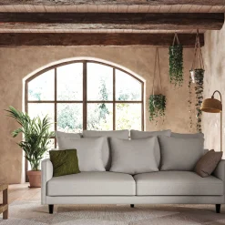 Canapé 4 Places*alinea Canapé 4 places convertible en tissu - borie Gris