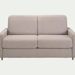 Canapé 3 Places*alinea Canapé 3 places convertible en tissu matelas densité 35kg/m3 - borie Gris