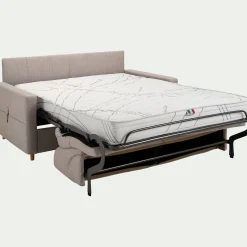 Canapé 3 Places*alinea Canapé 3 places convertible en tissu matelas densité 35kg/m3 - borie Gris