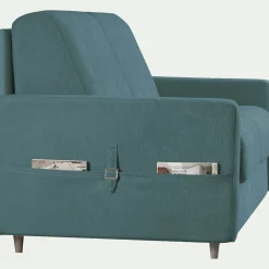 Canapé En Tissu|Canapé 4 Places*alinea Canapé 4 places convertible en tissu Sogno densité 35kg/m3 - Bleu