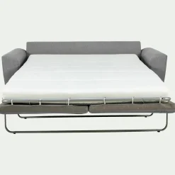 Canapé En Tissu|Canapé 3 Places*alinea Canapé 3 places convertible en tissu - moyen Gris