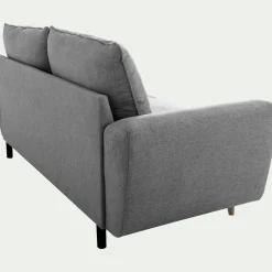 Canapé En Tissu|Canapé 3 Places*alinea Canapé 3 places convertible en tissu - moyen Gris