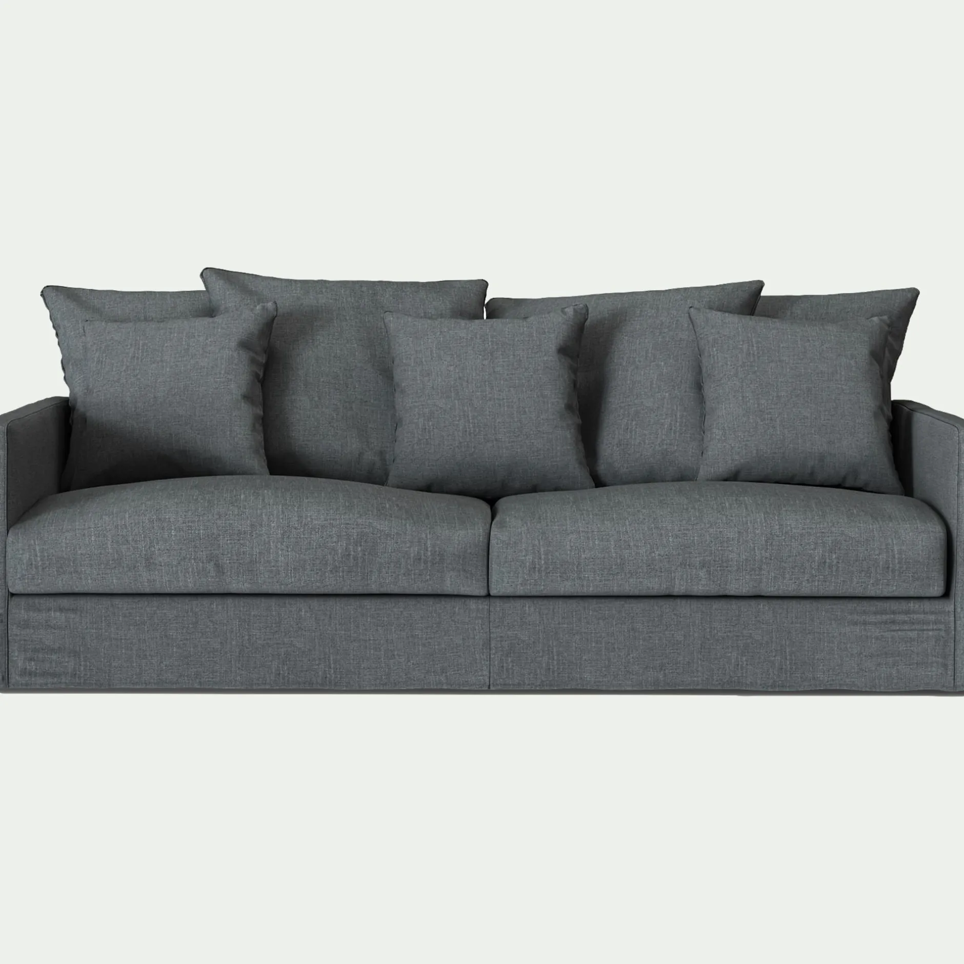 Canapé 4 Places*alinea Canapé 4 places convertible en tissu - Gris ardoise