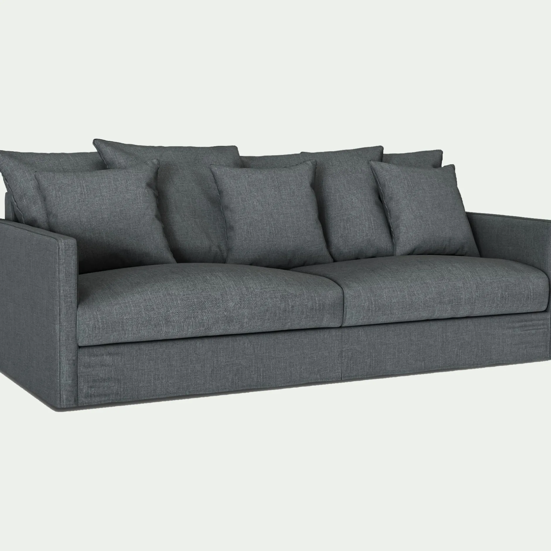 Canapé 4 Places*alinea Canapé 4 places convertible en tissu - Gris ardoise