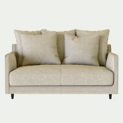 Canapé 2 Places*alinea Canapé 2 places convertible matelas Bultex tissu mixte - alpilles Beige